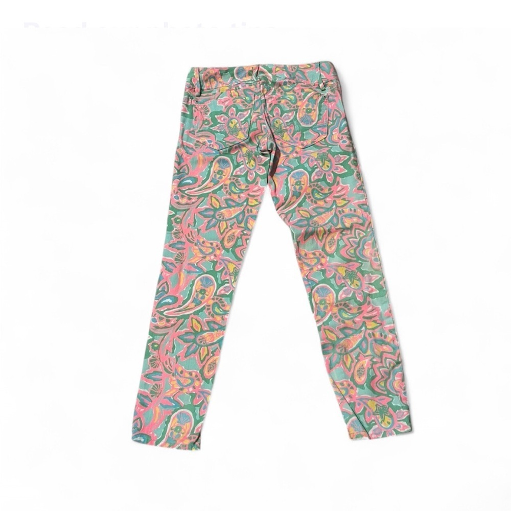 Lilly Pulitzer Worth Skinny Mini Jeans – Sand Bar Blue “Make A Splash” – Size 00 - Picture 3 of 15